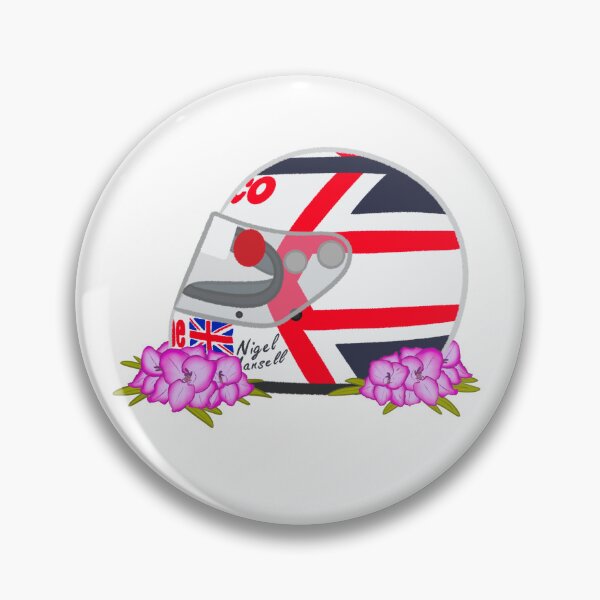 Item preview, Nigel Mansell 1993 Helmet With Flowers designed and sold by OriDraws.