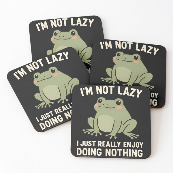 Item preview, Funny Frog Quote – I’m Not Lazy designed and sold by Amr Siam.