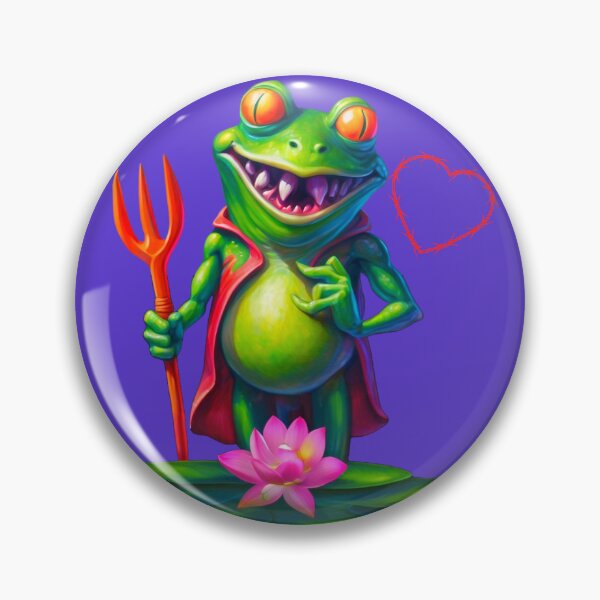 Item preview, Bold style devil frog falling in love tee  designed and sold by JumWow.