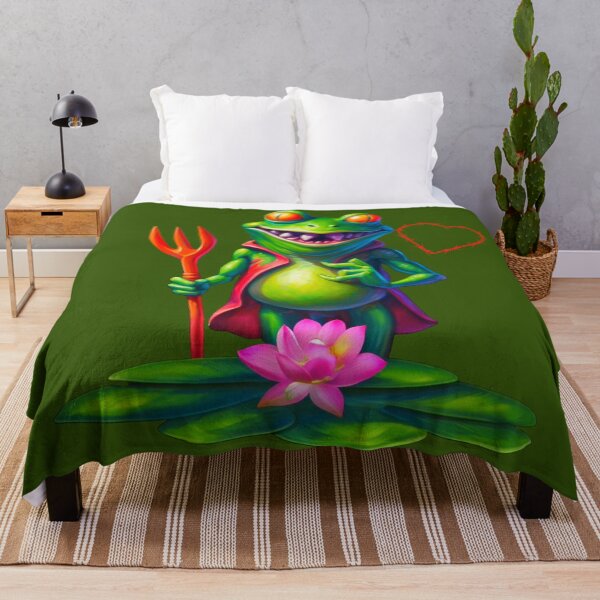 Item preview, Bold style devil frog falling in love tee designed and sold by JumWow.