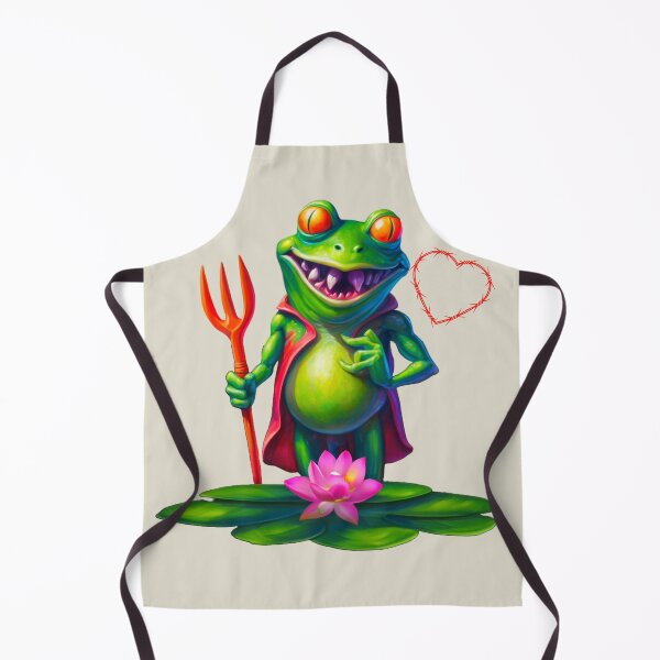 Item preview, Bold style devil frog falling in love tee designed and sold by JumWow.