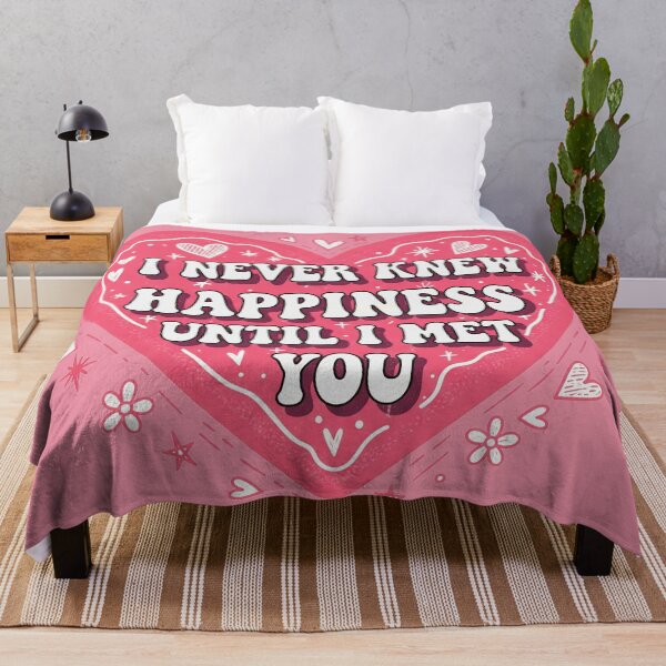 Item preview, I Never Knew Happiness Until I Met You Heart designed and sold by Owcomm.