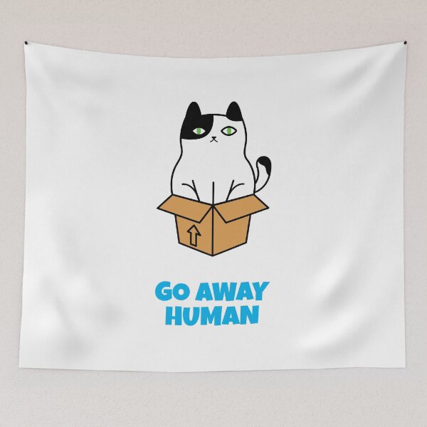 Item preview, Go Away Human designed and sold by Alley Cat Entertainment.