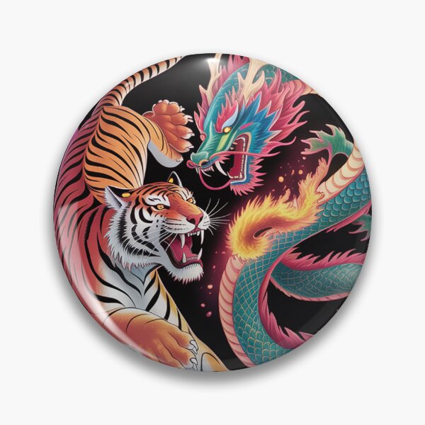 Item preview, Tiger fighting a dragon. designed and sold by Lilashakti ⭐️ ⭐️ ⭐️ ⭐️ ⭐️.
