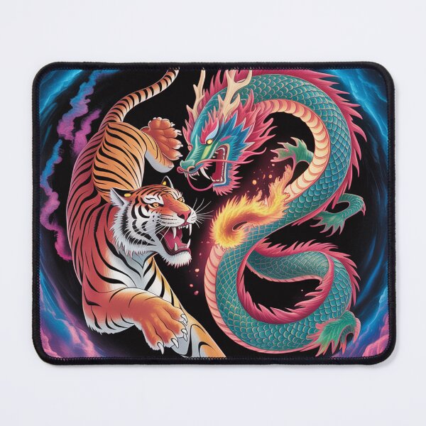 Item preview, Tiger fighting a dragon. designed and sold by Lilashakti ⭐️ ⭐️ ⭐️ ⭐️ ⭐️.