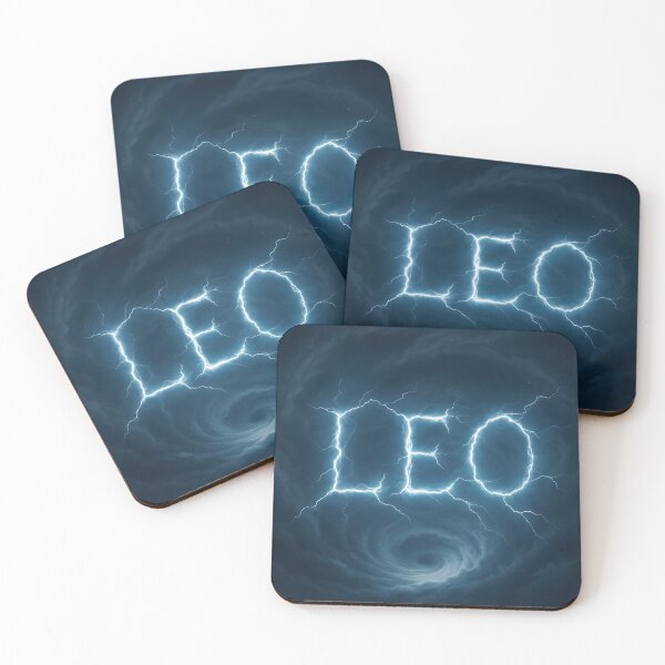 Item preview, LEO Lightning Storm – Name Struck Across a Hurricane Sky designed and sold by VoidBloom Studio.