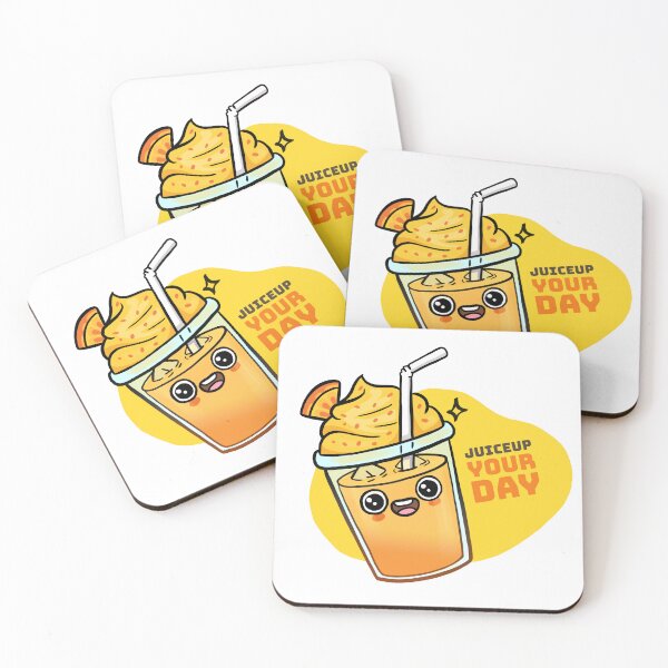 Item preview, Juice Up Your Day – Kawaii Orange Juice Summer Vibes designed and sold by Tattyarts.