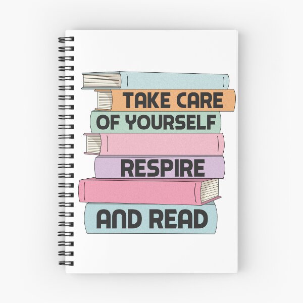 Item preview, Poster “take care of yourself, breathe and read” designed and sold by dlf Creation.