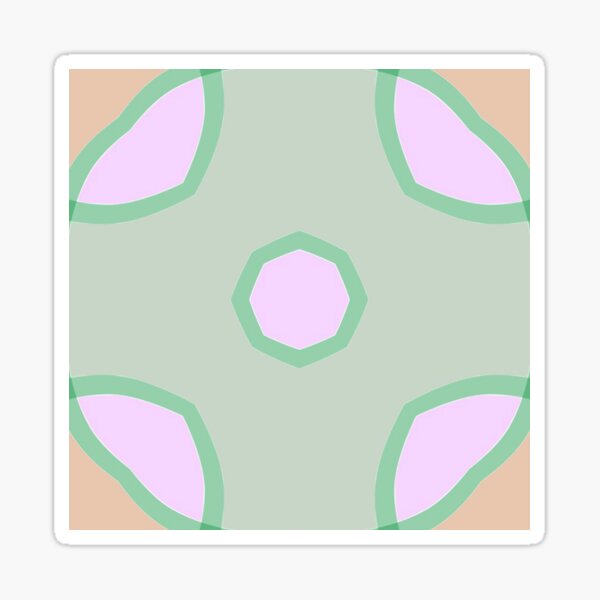 Item preview, symmetry imagination abstraction model stained glass window star seamless colorful repeat pattern designed and sold by Abrahamjrnd.