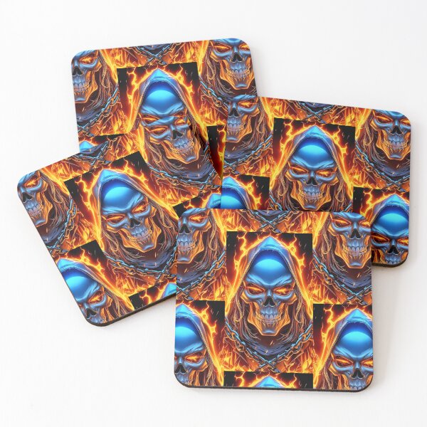 Item preview, Flaming skull designed and sold by Joshuasanga76a.