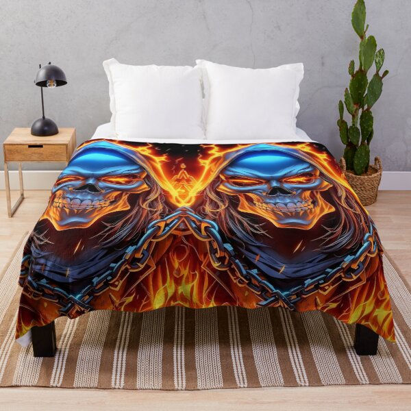 Item preview, Flaming skull designed and sold by Joshuasanga76a.