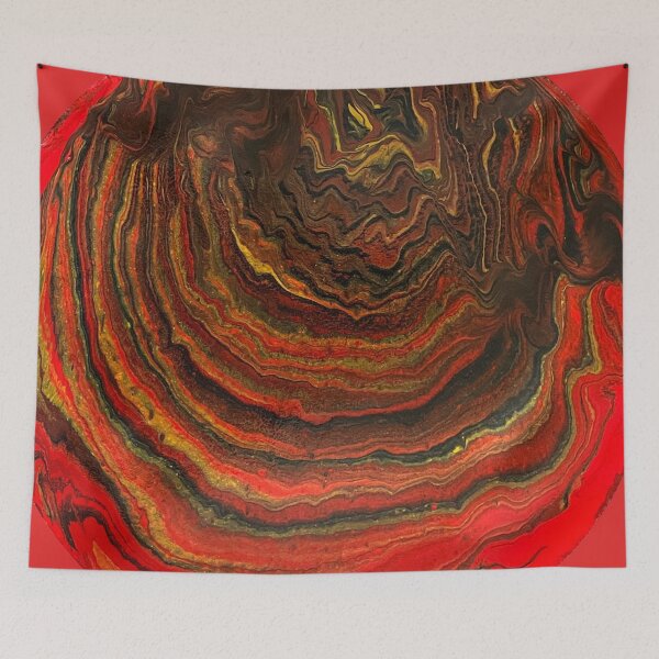 Item preview, Abstract Red Round designed and sold by DariaCeppelli.