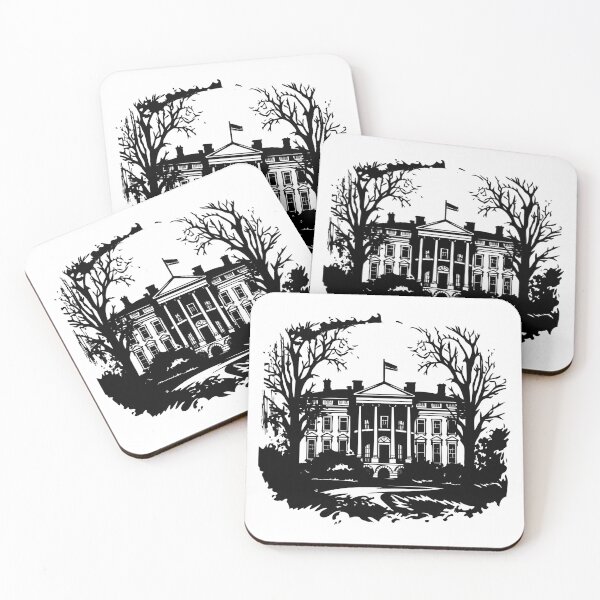 Item preview, White House Mansion Spooky Capitol Building Washington designed and sold by inkoutninja.