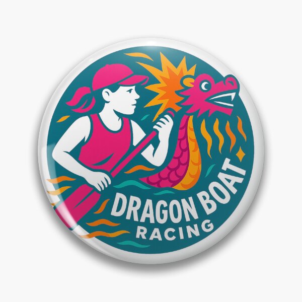 Item preview, Dragon Boat Racing for women. A colourful round motif designed and sold by Andykinoz.