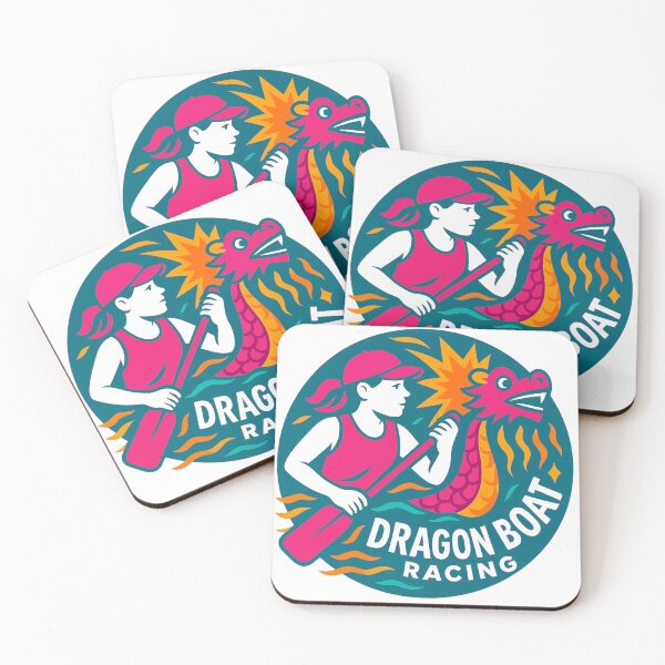 Item preview, Dragon Boat Racing for women. A colourful round motif designed and sold by Andykinoz.