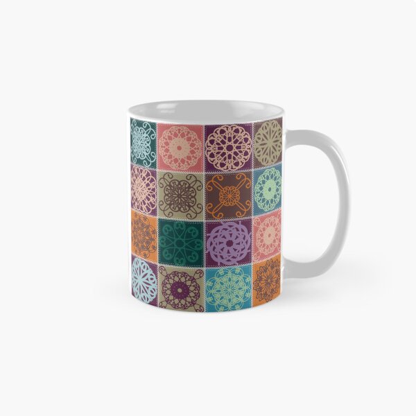 Item preview, Colorful Ceramic Tile Pattern – Hand-drawn Decorative Squares designed and sold by Sally’s art corner .