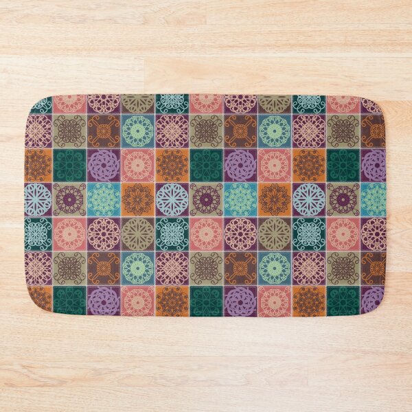 Item preview, Colorful Ceramic Tile Pattern – Hand-drawn Decorative Squares designed and sold by Sally’s art corner .