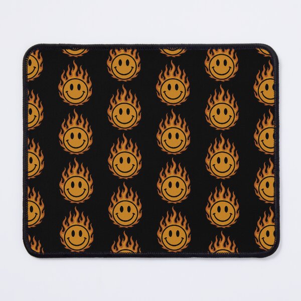 Item preview, Flaming Smiley Face – Edgy Grunge Aesthetic Design designed and sold by GracefulPODshop.