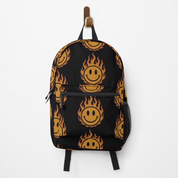 Item preview, Flaming Smiley Face – Edgy Grunge Aesthetic Design designed and sold by GracefulPODshop.