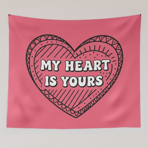 Item preview, My Heart Is Yours Pink Heart designed and sold by Owcomm.