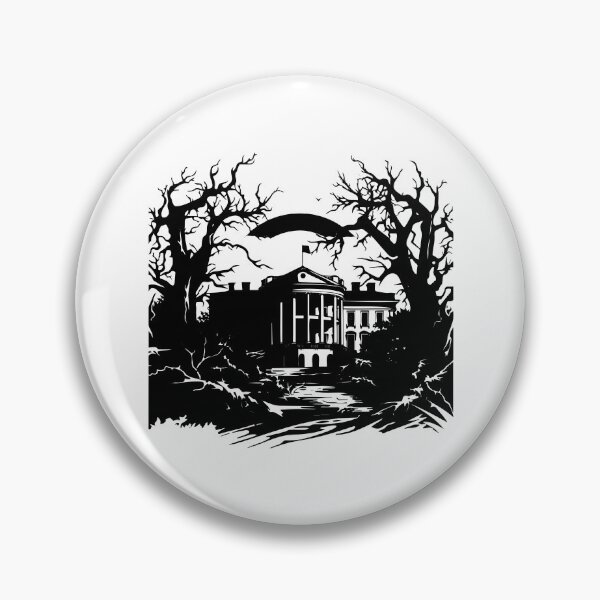 Item preview, White House Mansion Spooky Capitol Building Washington designed and sold by inkoutninja.