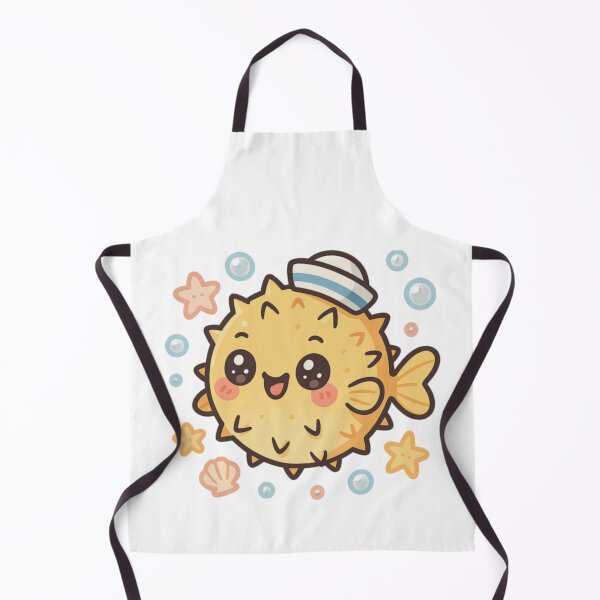 Item preview, Kawaii Pufferfish – Cute Balloon Fish with Pastel Vibes & Sailor Hat | Undersea Fun Art  designed and sold by Memorph.