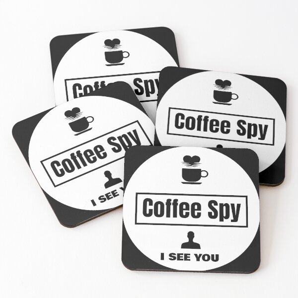 Item preview,  Black and White Coffee Spy : Coffee Lover T-Shirt designed and sold by Felia001.