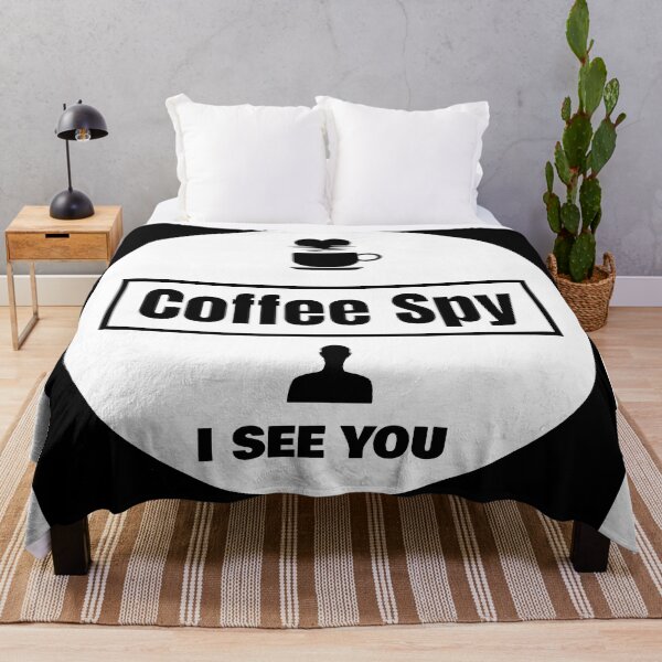 Item preview, Black and White Coffee Spy : Coffee Lover T-Shirt designed and sold by Felia001.