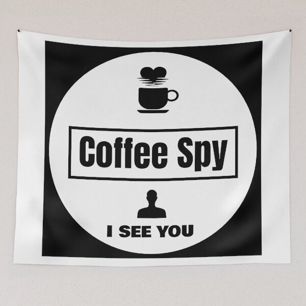 Item preview,  Black and White Coffee Spy : Coffee Lover T-Shirt designed and sold by Felia001.