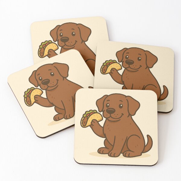 Artikelvorschau, Süßer Labrador mit einem Taco in der Pfote! entworfen und verkauft von TacoBearDesigns.