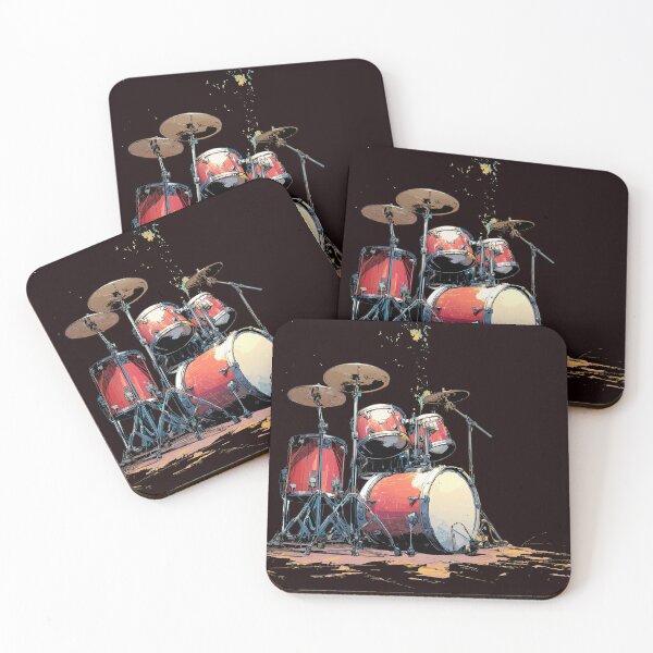 Item preview, Drum set in pop art look designed and sold by Majorprint.