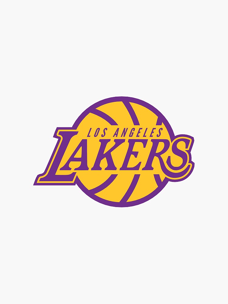 LA Lakers Basketball Sticker
