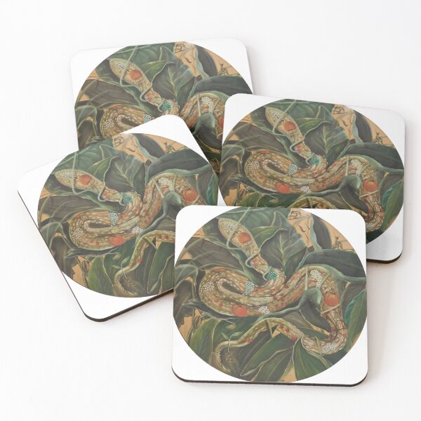 Item preview, Snake – Oil on wood by Daryush Shokof designed and sold by shokofart.