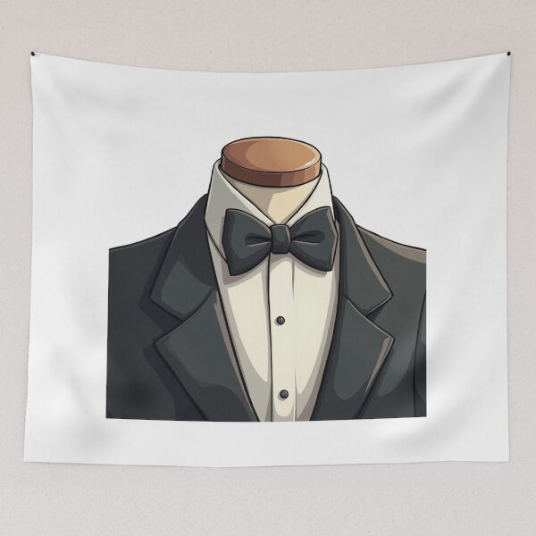 Item preview, Cartoon black bow tie designed and sold by ArtQueen777.