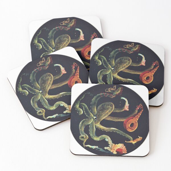 Item preview, The Age of the Octopus – Oil on wood by Daryush Shokof designed and sold by shokofart.