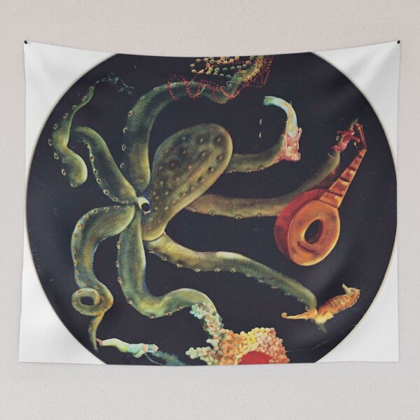 Item preview, The Age of the Octopus – Oil on wood by Daryush Shokof designed and sold by shokofart.