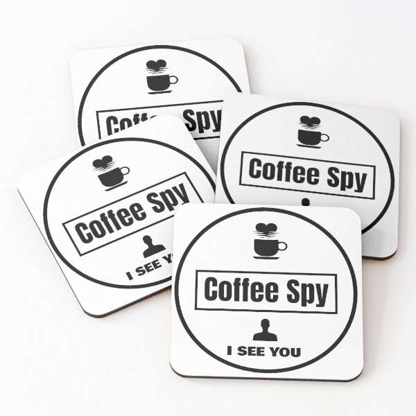Item preview, Black and White Coffee Spy : Coffee Lover T-Shirt designed and sold by Felia001.