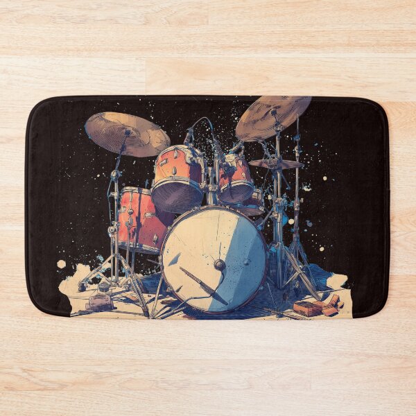 Item preview, Vintage style drum illustration designed and sold by Majorprint.