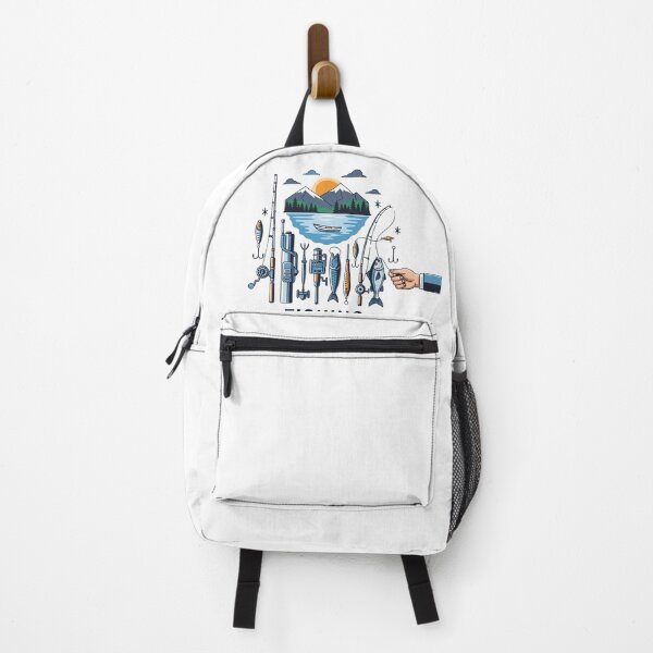 Item preview, Angler's paradise: vintage illustration with mountain lake designed and sold by Happy Heart Studio.