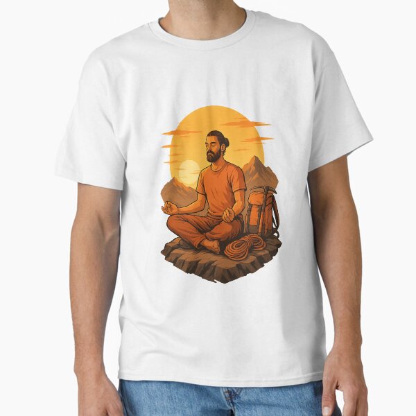 Item preview, Stillness at the Summit – Meditating Mountain Man designed and sold by Wocalot.