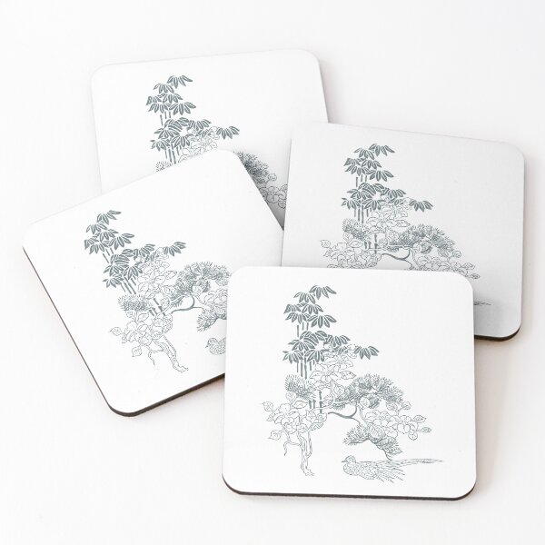 Item preview, Sasa, Pine, and More – Taisho Modern Harmony - Japanese Botanical Art designed and sold by tokomoroJP.