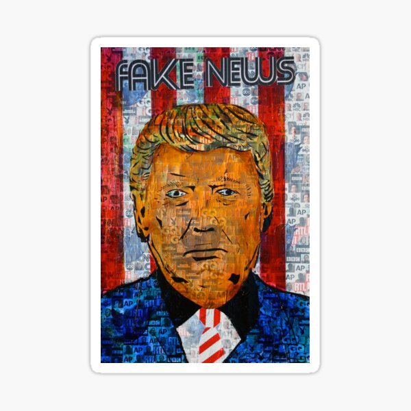 Fake News Press Blues Sticker