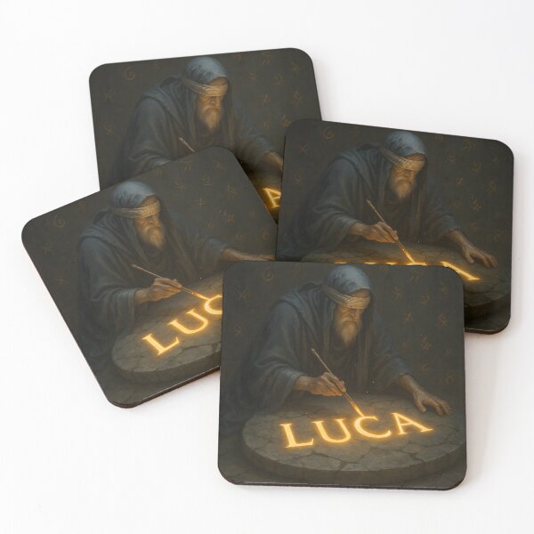 Item preview, LUCA Oracle Inscription – Divine Marble Ritual Name Art designed and sold by VoidBloom Studio.