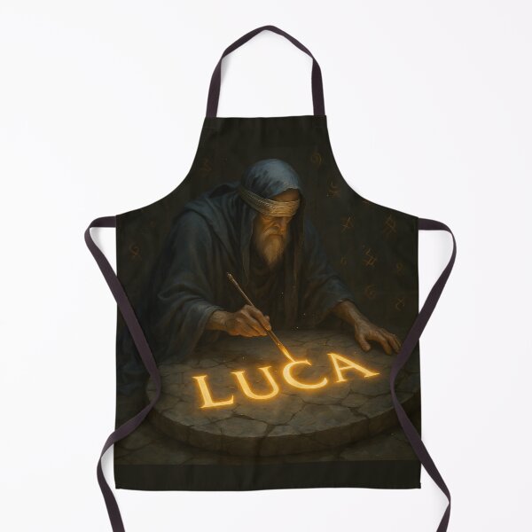 Item preview, LUCA Oracle Inscription – Divine Marble Ritual Name Art designed and sold by VoidBloom Studio.