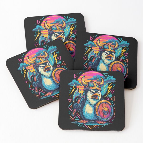 Item preview, Angry Penguin Viking Norse Mythology Retro designed and sold by TomFrontierArt.