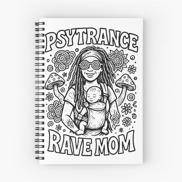 Aperçu de l'œuvre Maman Rave Psytrance créée et vendue par Jeegerverd.