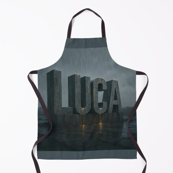 Item preview, LUCA Brutalist Monument – Rain-Weathered Concrete Name Design designed and sold by VoidBloom Studio.