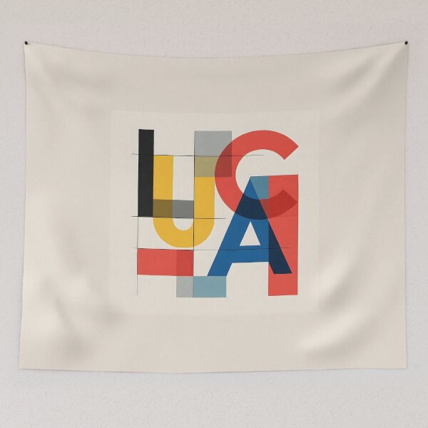 Item preview, LUCA Bauhaus Typography – Geometric Minimalist Name Deconstruction designed and sold by VoidBloom Studio.