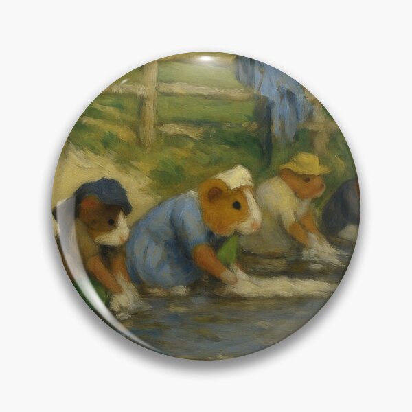 Item preview, Guinea Pig Laundresses by a Stream (After Boudin) designed and sold by gandolfwizard.