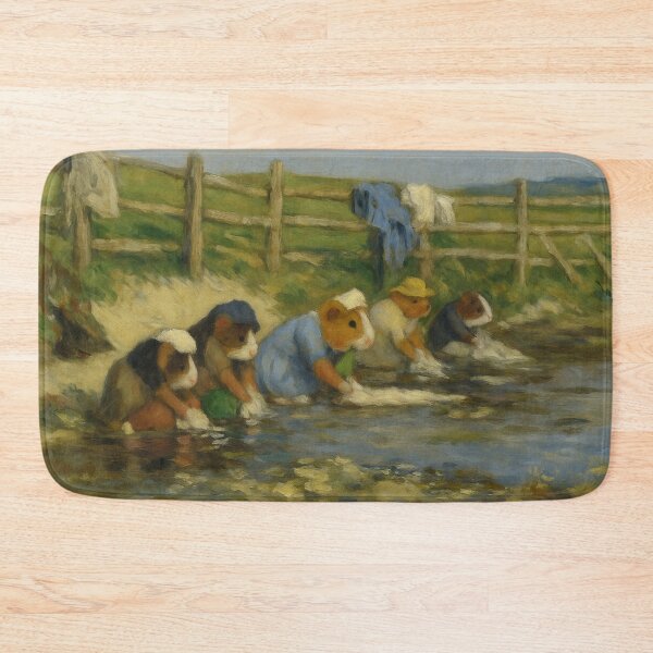 Item preview, Guinea Pig Laundresses by a Stream (After Boudin) designed and sold by gandolfwizard.